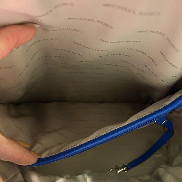 Michael Kors Large Rhea Backpack, gently used - Picture 6 of 13